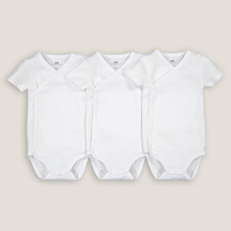 La Redoute Collections  Lot de 3 bodies en coton bio 