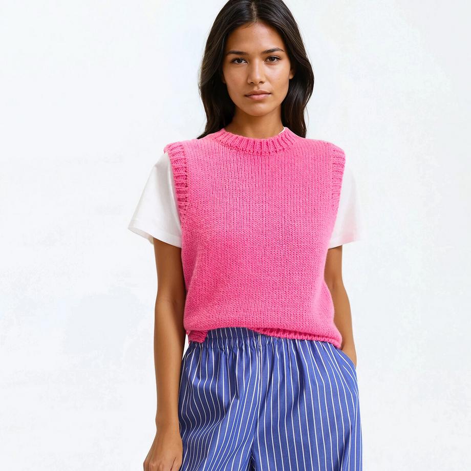 Pullunder mit rundem Ausschnitt