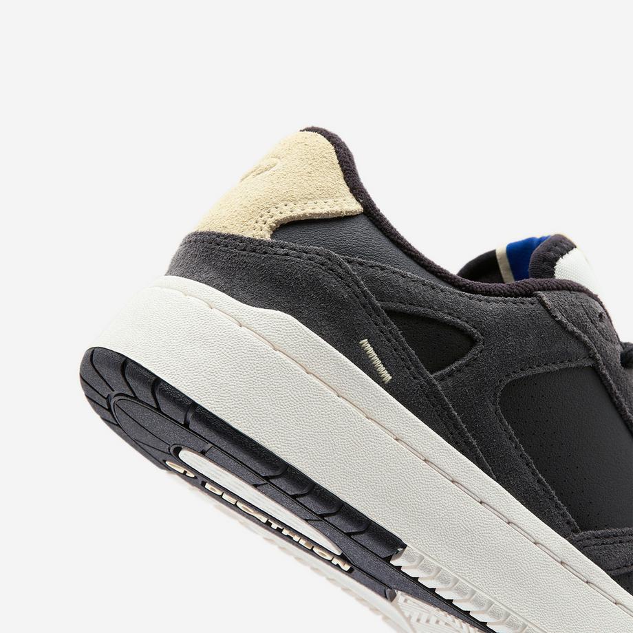 DECATHLON Scarpe Basse Stringate in Pelle Turnschuhe aus Leder und Wildleder  CJ80 gelb 