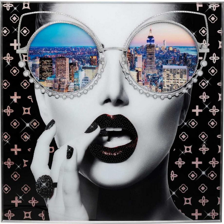 Tableau encadré NY View 120x120