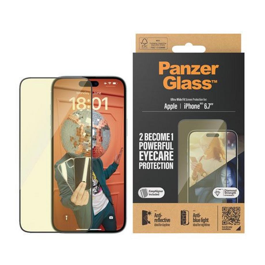 PanzerGlass  Folie iPhone 15 + Entspiegelt/UV-Filter 