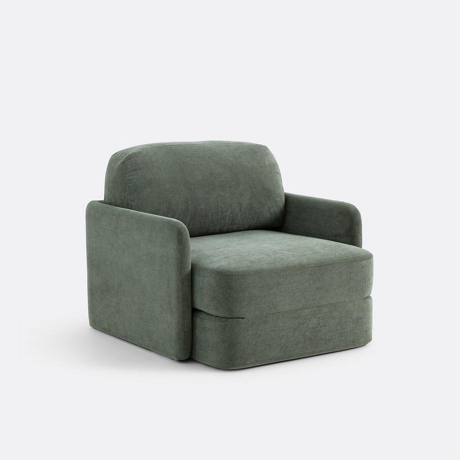 Fauteuil convertible velours