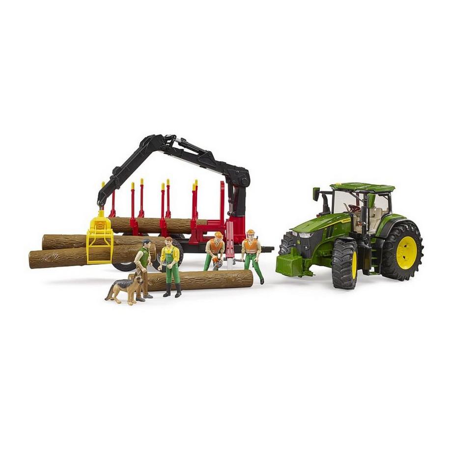 bruder  John Deere 7R 350, Rückeanh.+B.Stämmen 