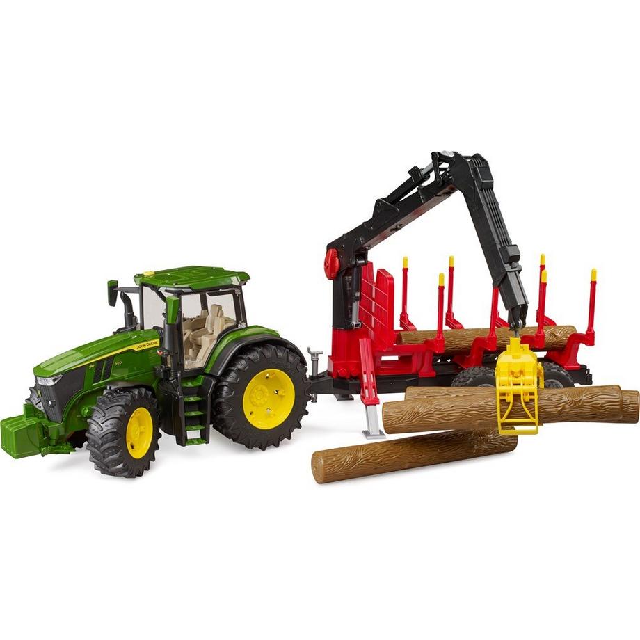 bruder  John Deere 7R 350, Rückeanh.+B.Stämmen 