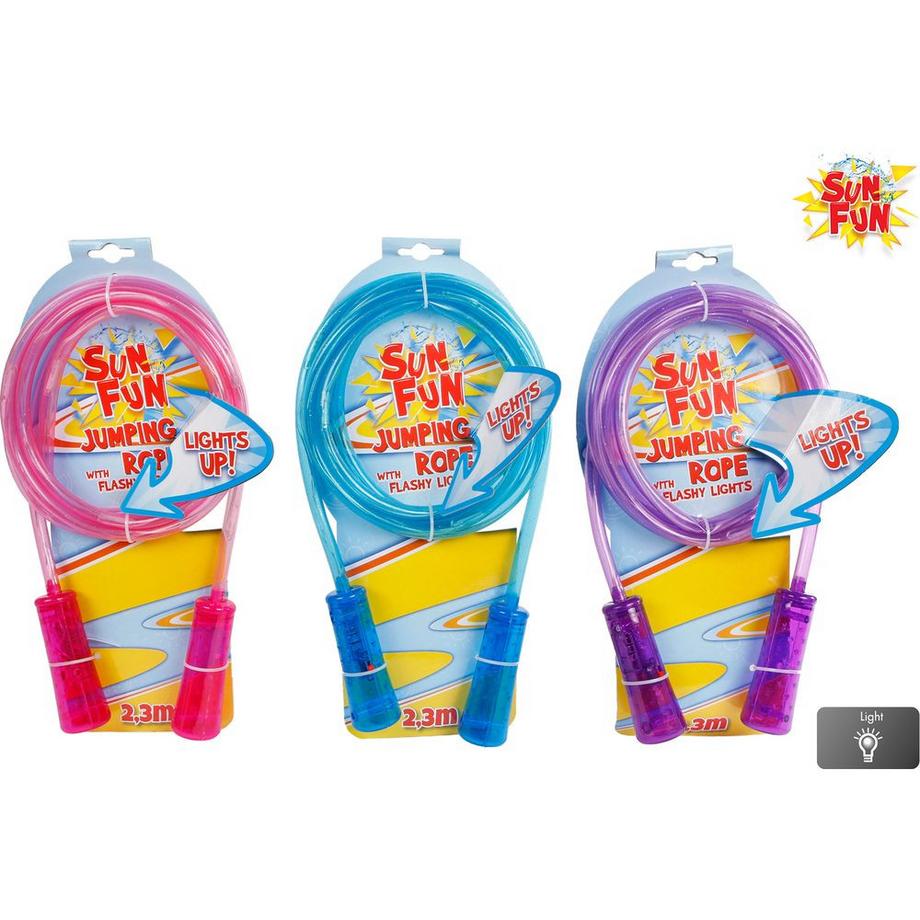 Sun Fun Springseil ass. , mit LED