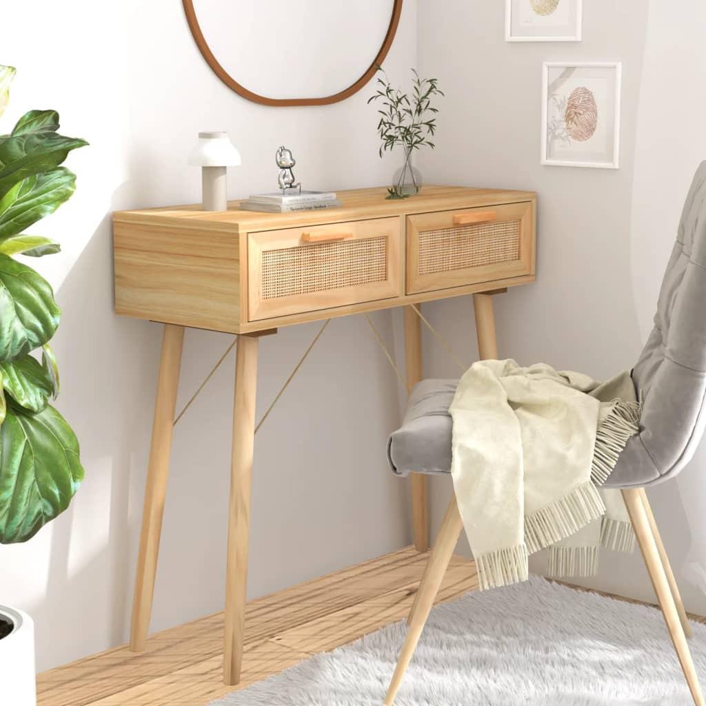 VidaXL Table console bois de pin  