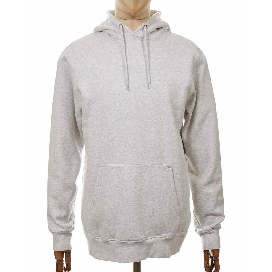 Colorful Standard Classic Organic Felpa con cappuccio snow melange  