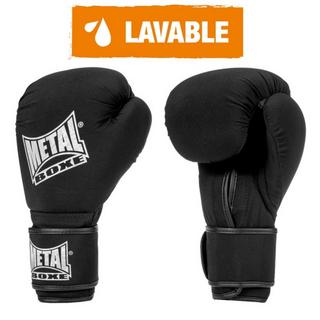 METALBOXE  Gant Boxe Noir Lavable 12 Oz 