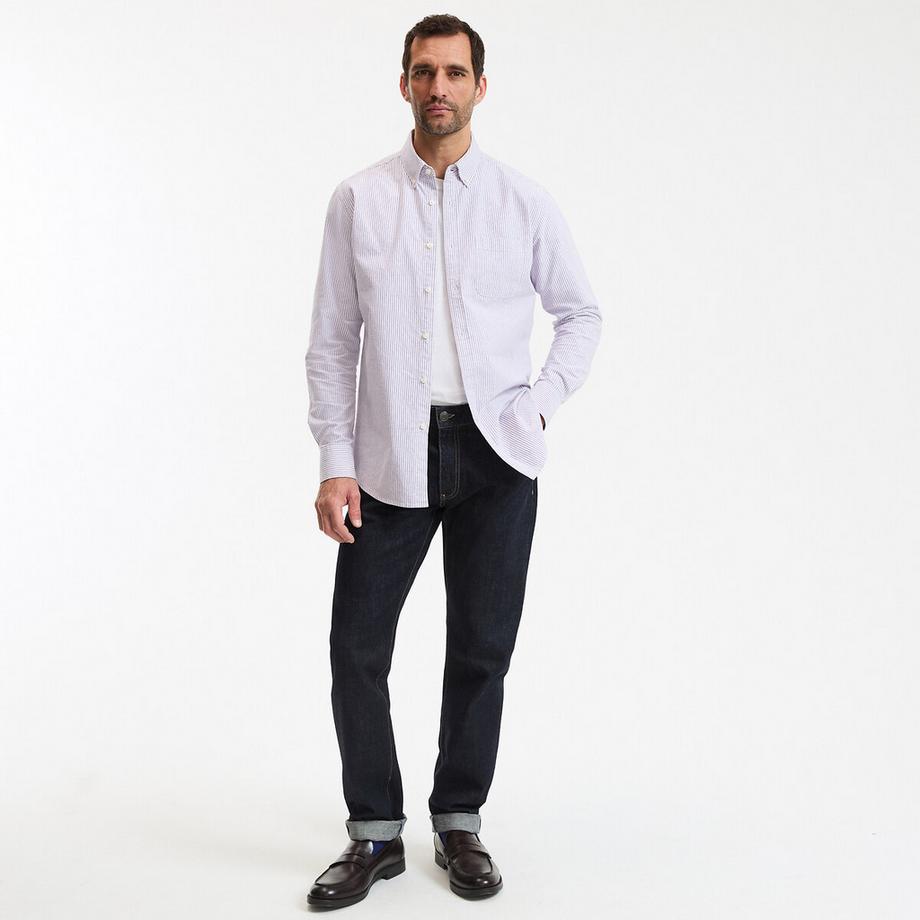 La Redoute Collections Chemise Rayée Manches Longues  