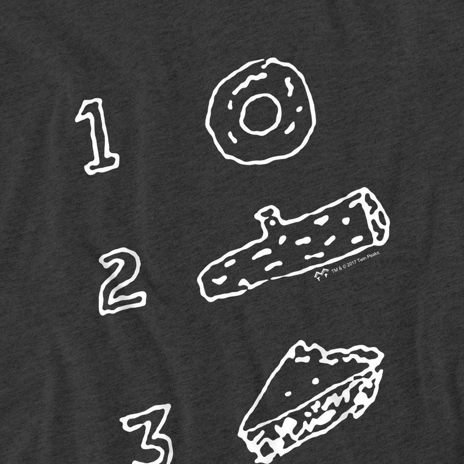 Twin Peaks  Pie Log Donut Maglietta 