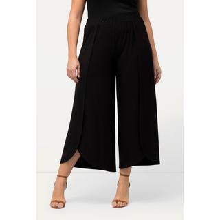 Ulla Popken Pantaloni in Jersey Spacchi Gamba Larga Vita Elastica  