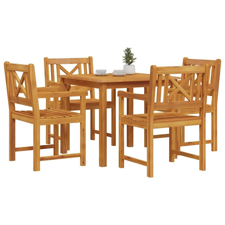 VidaXL Ensemble de salle à manger pour jardin bois d'acacia massif  