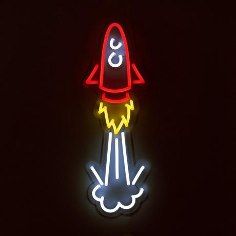 Locomocean Néon mural LED - Rocket  