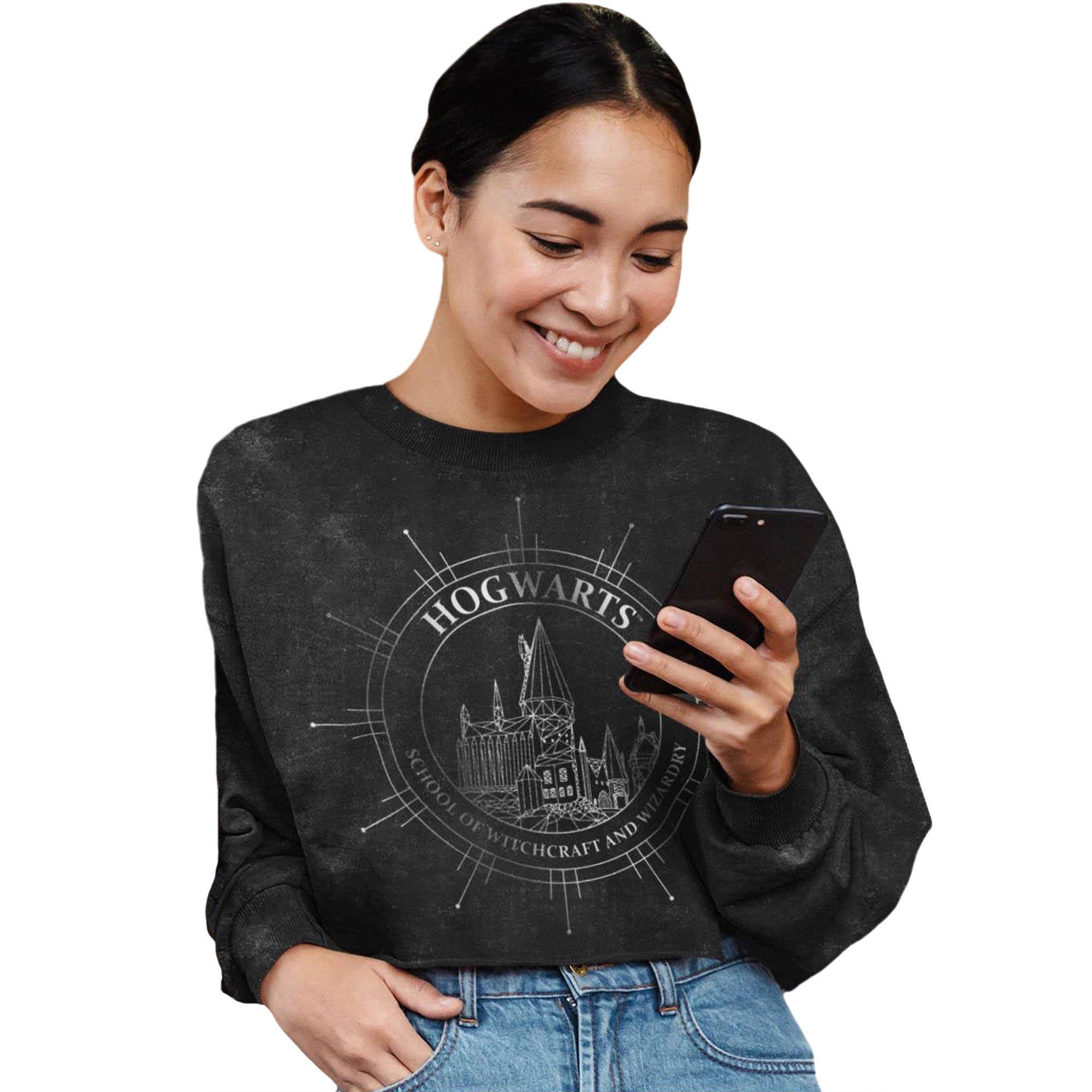 HARRY-POTTER  Hogwarts Constellation Kurzes Sweatshirt 