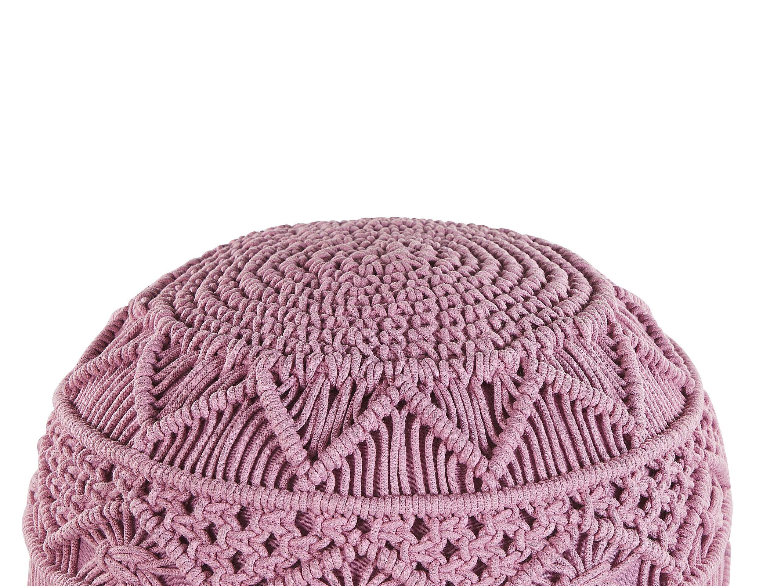 Beliani Pouf en Coton Traditionnel KAYSERI  