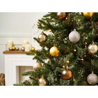 Beliani Weihnachtskugel 48er Set aus Kunststoff Klassisch KOLIMA  