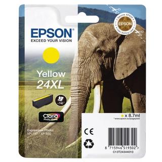 EPSON  Elephant Singlepack Yellow 24XL Claria Photo HD Ink 