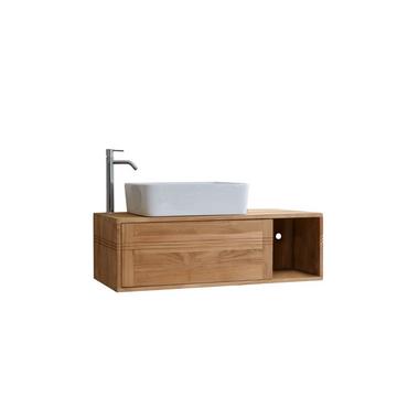 Mobile per il bagno in teak massello 95 cm Basic