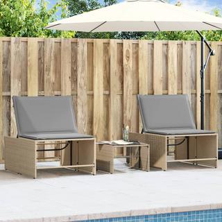 VidaXL Sonnenliege poly-rattan  