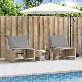VidaXL Sonnenliege poly-rattan  