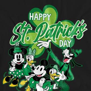 MICKEY MOUSE St Patricks Day Bedrucktes Kurzarm T-Shirt  