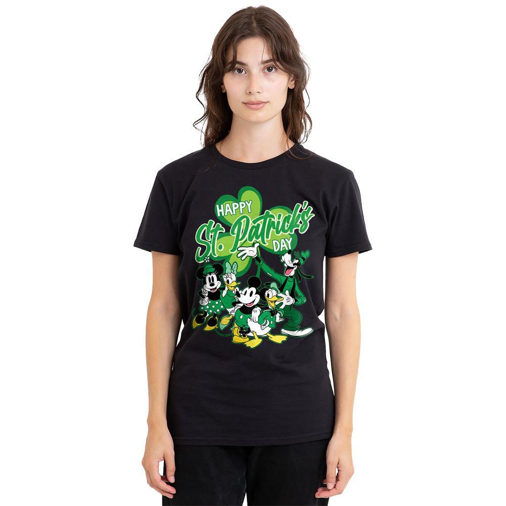 MICKEY MOUSE St Patricks Day Bedrucktes Kurzarm T-Shirt  