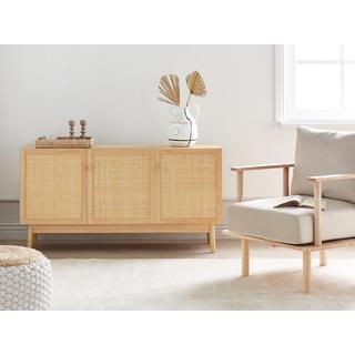 Beliani Sideboard mit 3 Türen aus Faserplatte Boho NIVO  