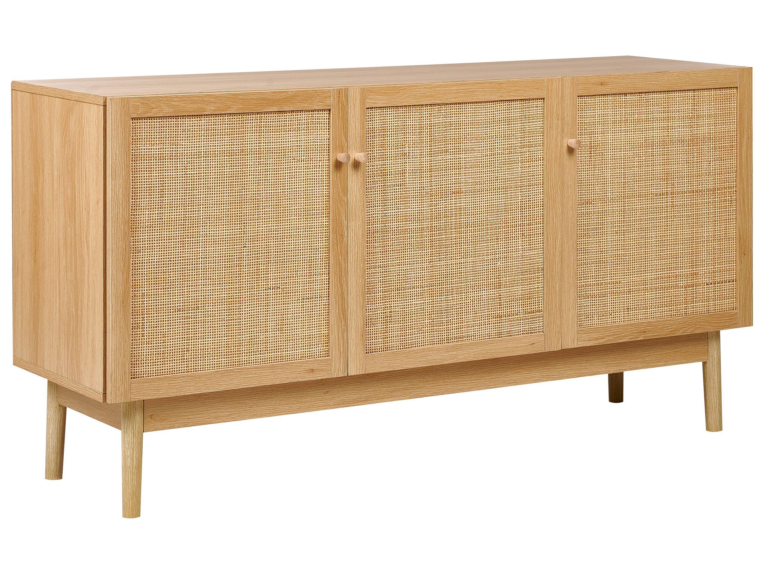 Beliani Sideboard mit 3 Türen aus Faserplatte Boho NIVO  