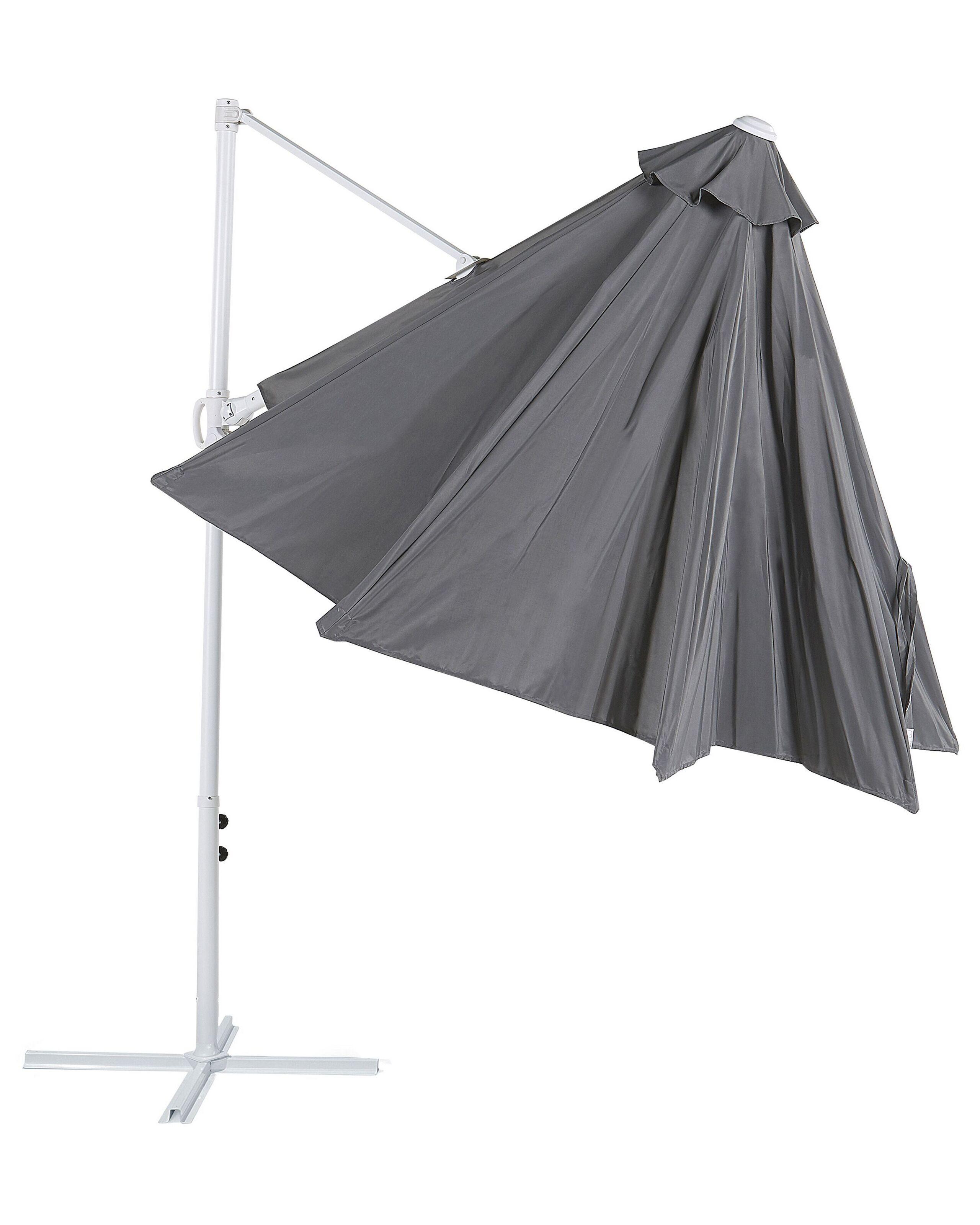 Beliani Ombrellone a sbalzo en Tessuto SAVONA II  