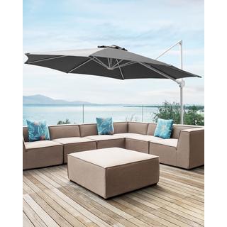 Beliani Ombrellone a sbalzo en Tessuto SAVONA II  