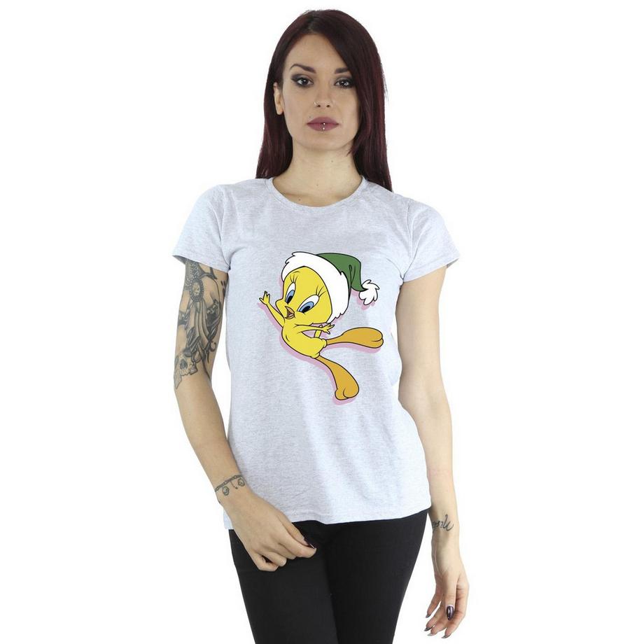 LOONEY TUNES Tweety Christmas T-Shirt imprimé  