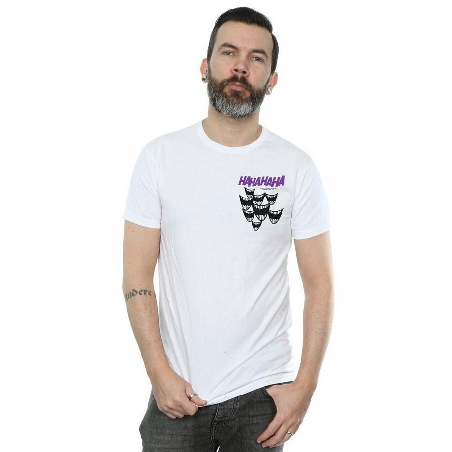 DC COMICS T-Shirt Stampa Grafica Joker Laugh  