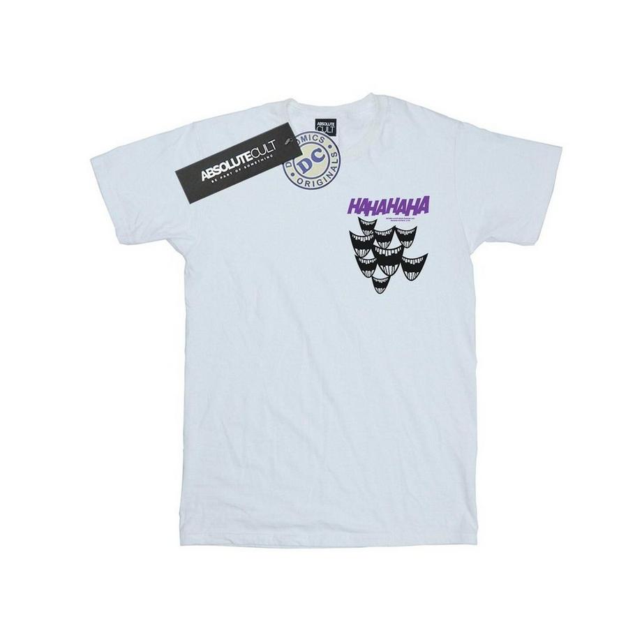 DC COMICS T-Shirt Stampa Grafica Joker Laugh  