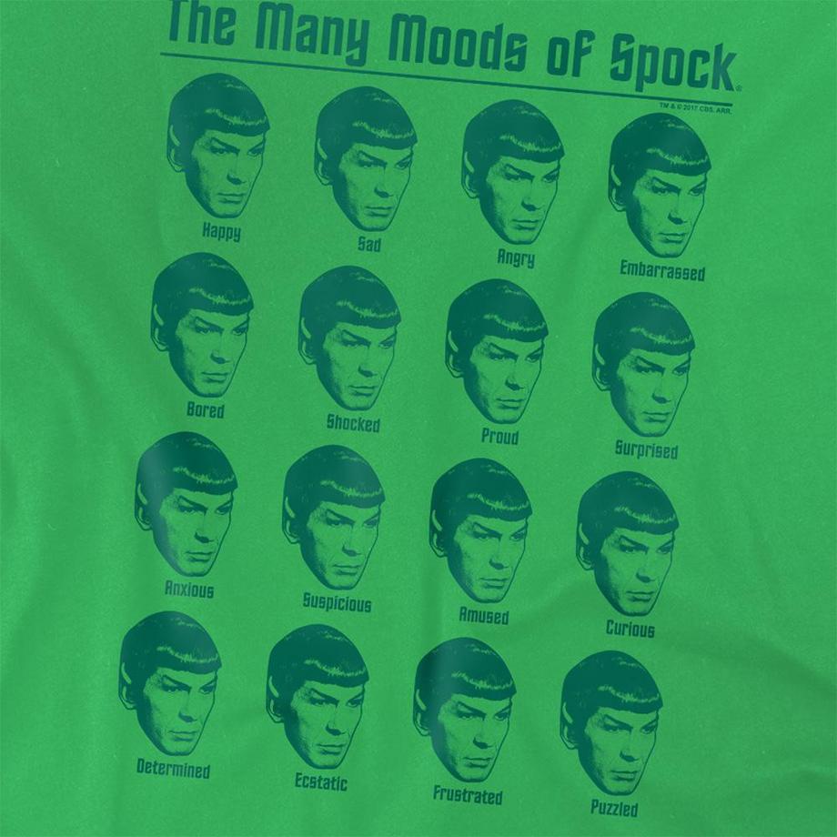 Star Trek  Many Moods Of T-Shirt 