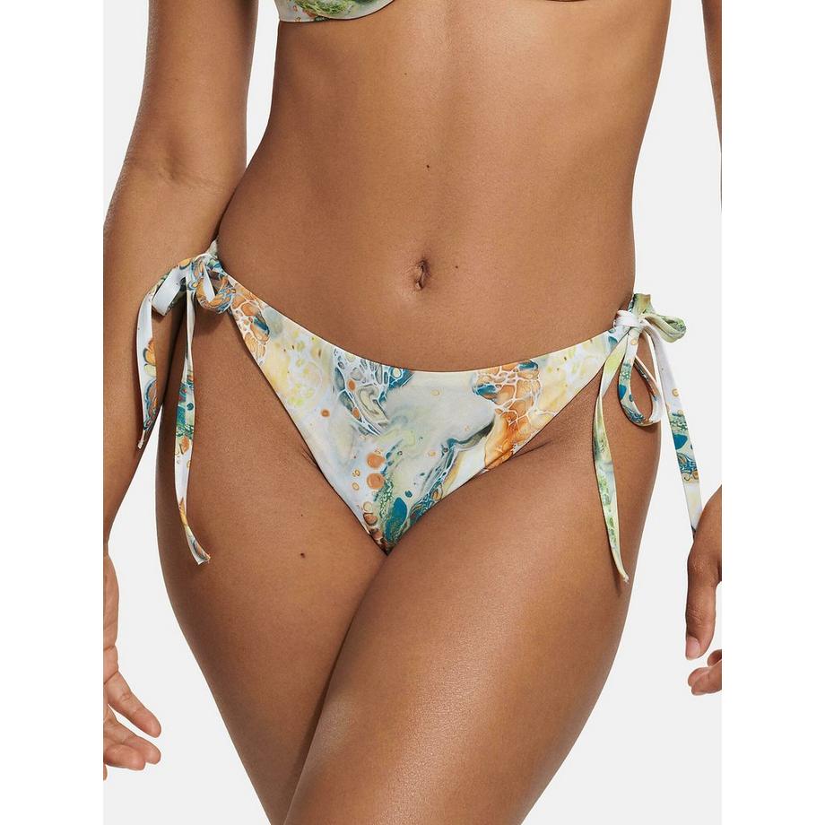 Costume da bagno brasiliano a vita bassa con lacci indonesiani