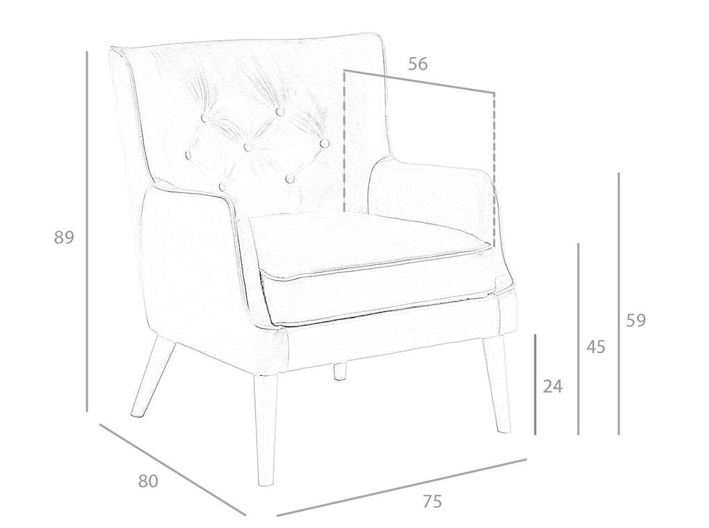 ANGEL CERDA Fauteuil Confident en cuir capitonné  