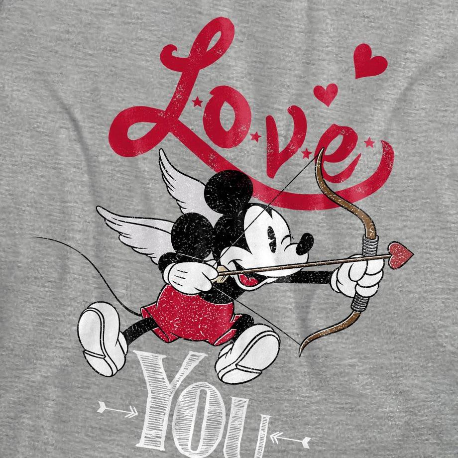Disney Mickey Mouse Love You T-Shirt Mélange  
