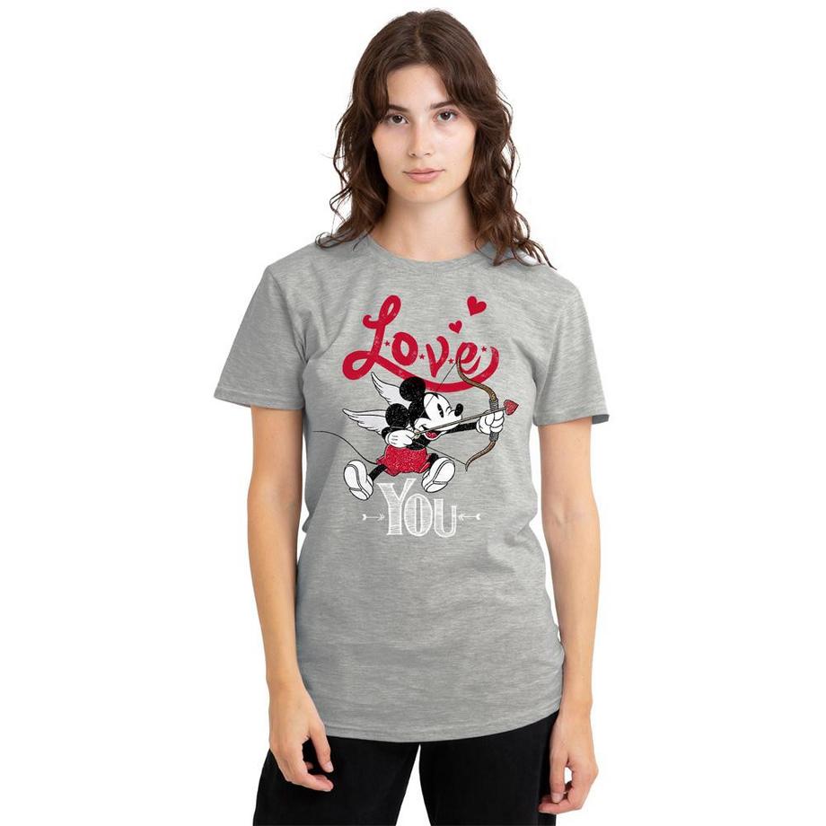 Disney Mickey Mouse Love You T-Shirt Mélange  
