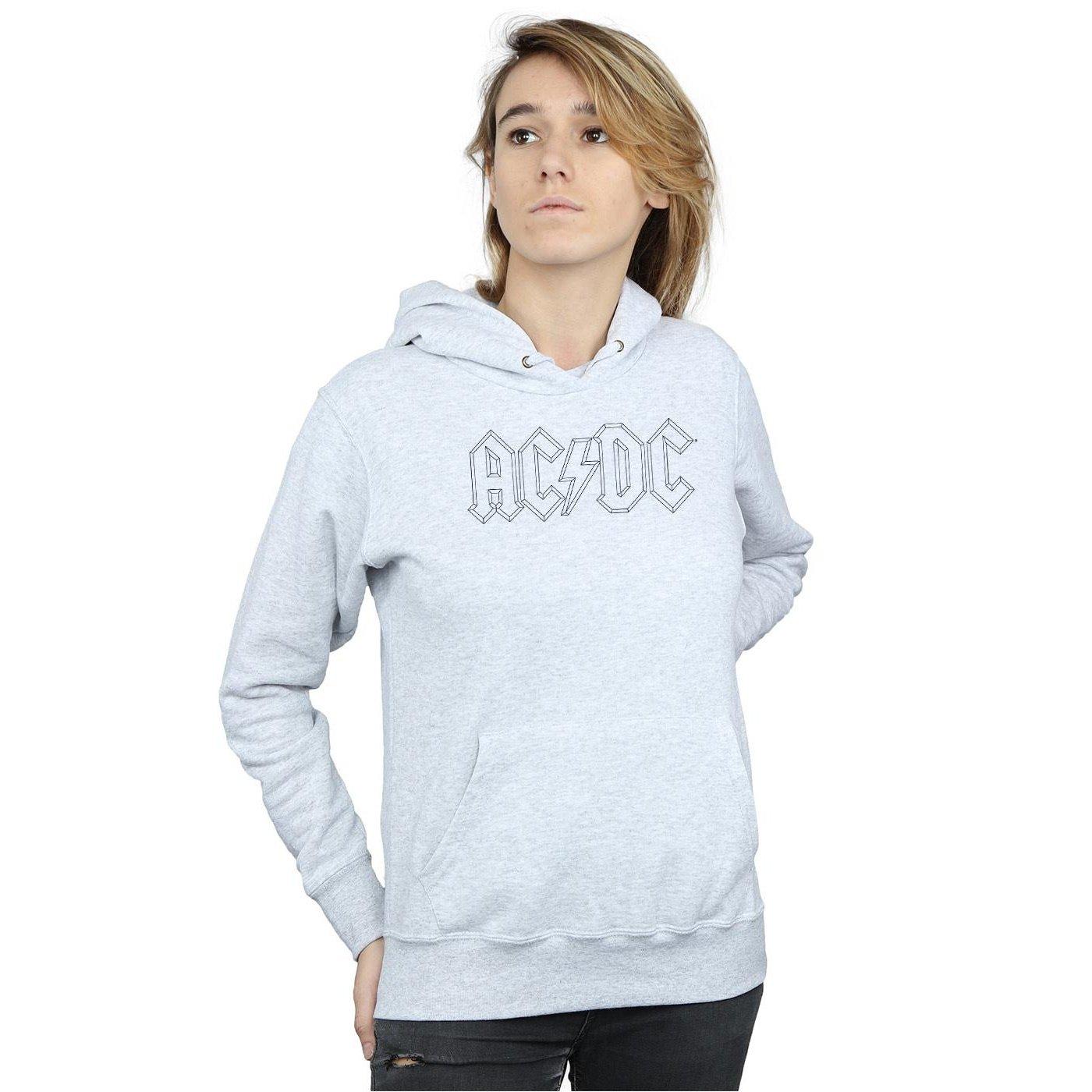 AC/DC  ACDC Black Outline Logo Kapuzenpullover 