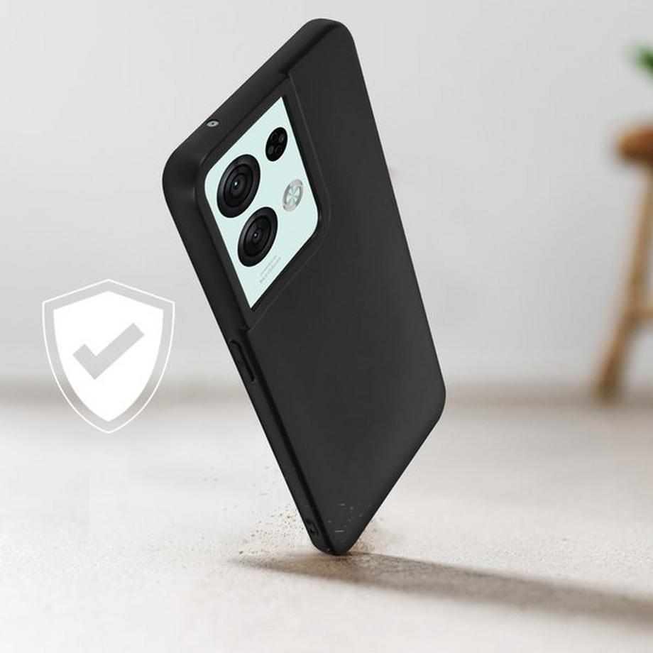 Avizar  Coque Oppo Reno 8 Pro 5G Silicone Noir 