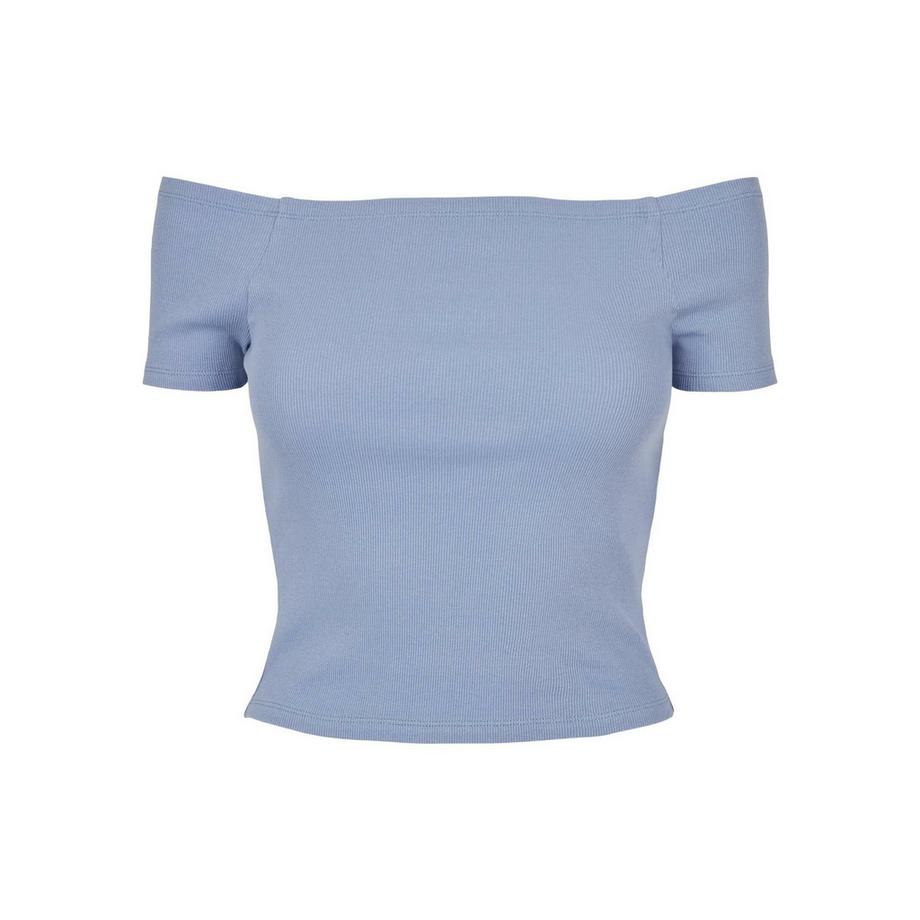 schulterfreies t-shirt