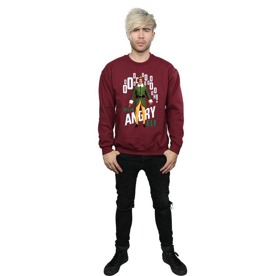 Elf Angry Felpa Stampata  