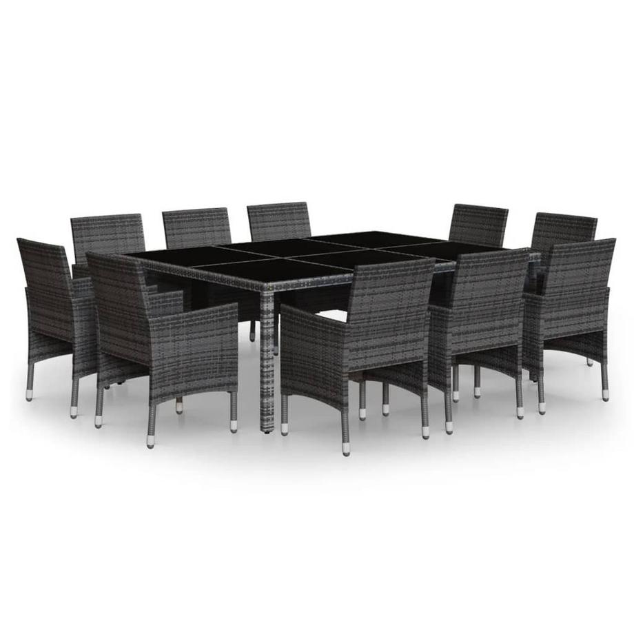 set da pranzo da giardino Polirattan
