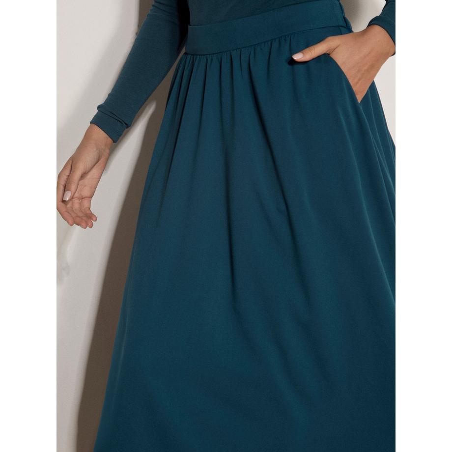 APRICOT Jupe midi en sergé brossé silhouette A  