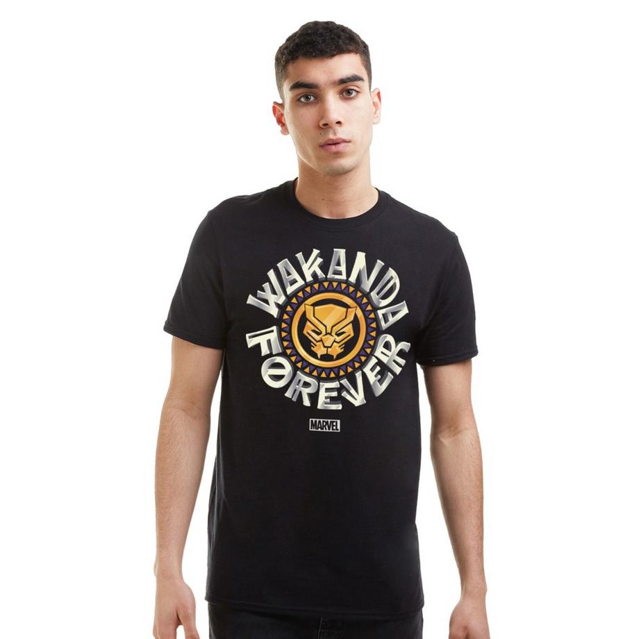 Black Panther Wakanda Forever Grafikdruck T-Shirt  