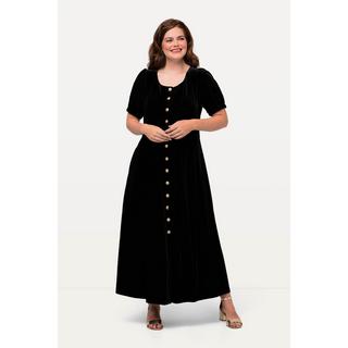 Ulla Popken  Robe traditionnelle bavaroise en velours, coutures princesse, col rond, manches courtes 