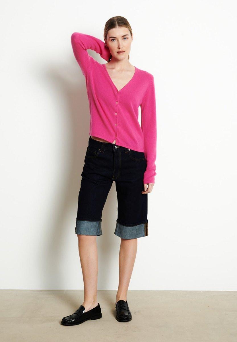 Studio Cashmere8  Cardigan con scollo a V LILLY 7 - 100% cashmere 