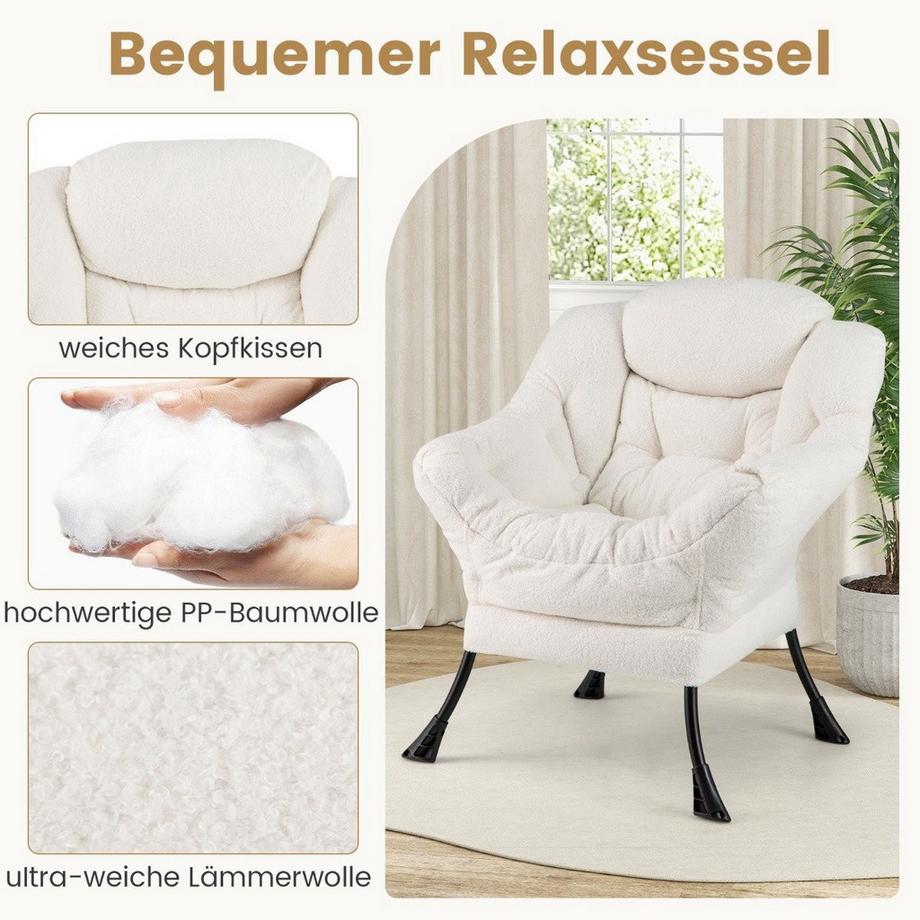 Northix Relaxsessel mit Ottomane  