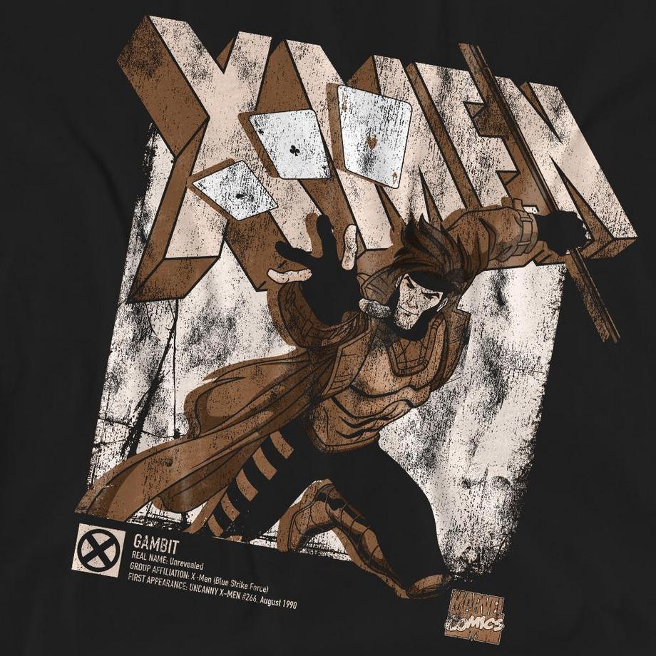 MARVEL T-Shirt X-Men Gambit Stampa Grafica  
