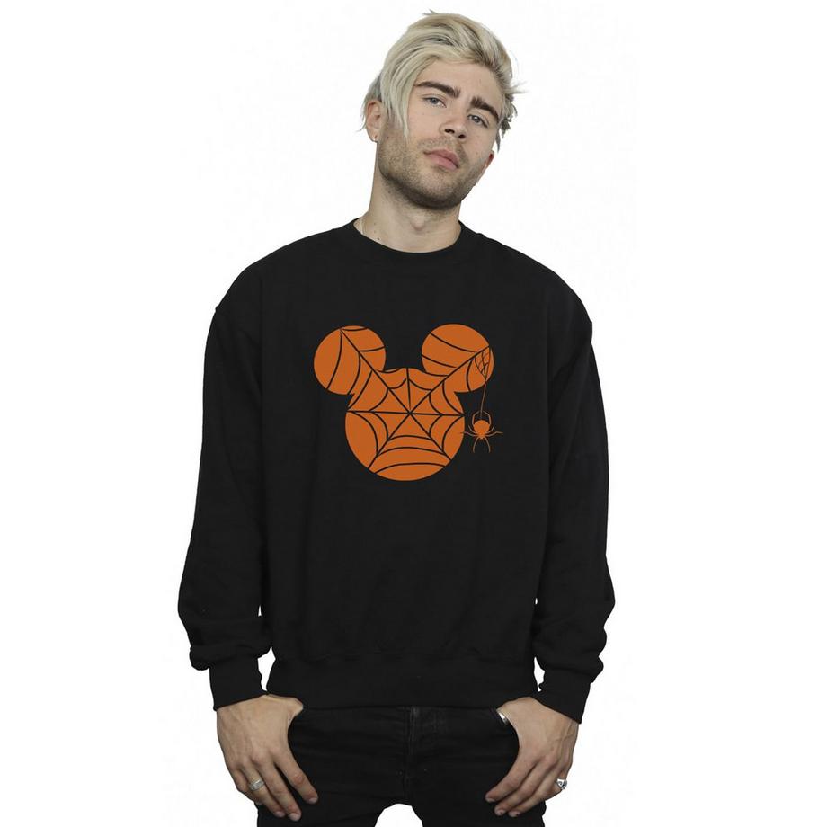 MICKEY MOUSE Halloween Sweatshirt Toile d'Araignée  